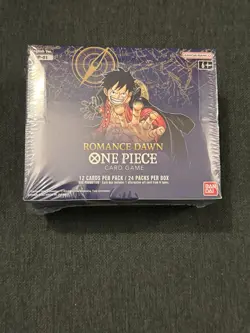 One Piece Card Game Romance Dawn OP-01 Booster Box Sealed - English White Bottom - Image 1