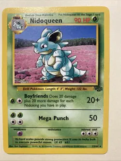 NIDOQUEEN Pokemon TCG Trading Card - RARE - 23/64 Jungle - Image 1