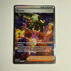Pokemon TCG Kieran Sir 218/167SV06: Twilight Masquerade Holo Card - Image 1