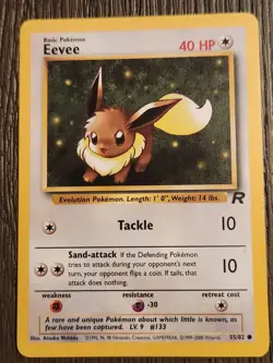 EEVEE - Team Rocket Set - 55/82 - Common - Pokemon Card - Unlimited - LP - Image 1