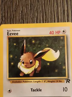 EEVEE - Team Rocket Set - 55/82 - Common - Pokemon Card - Unlimited - LP - Image 2