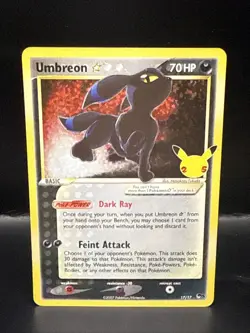 Pokemon TCG Umbreon Star Celebrations Classic Collection Card 17/17 - Image 1