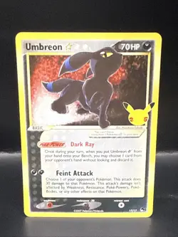 Pokemon TCG Umbreon Star Celebrations Classic Collection Card 17/17 - Image 2