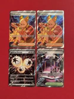 Lot Of 4 Pokemon Cards Trainers (Phantasmal Flames) - Image 1