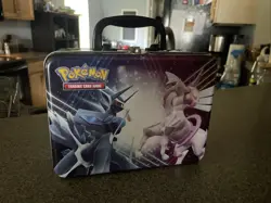2022 Pokemon Trading Card Tin Lunch Box with 48 Cards, Booklet And 4 Stickers - Image 1