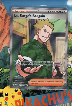 Pokemon TCG Lt. Surge's Bargain 170/132 ME01: Mega Evolution NM/M - Image 1