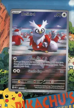 Pokemon TCG Delibird 152/132 Me01: Mega Evolution Illustration Rare NM/M - Image 1