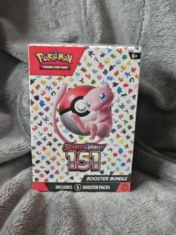 Pokemon Scarlet & Violet 151 Booster Bundle Sealed - 6 Packs - Mew Art - Image 1