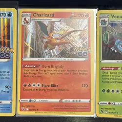 Pokemon TCG Set: Charizard Blastoise Venusaur HOLO RARE NM Pokemon GO 010/078 - Image 3