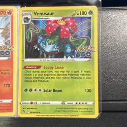 Pokemon TCG Set: Charizard Blastoise Venusaur HOLO RARE NM Pokemon GO 010/078 - Image 4
