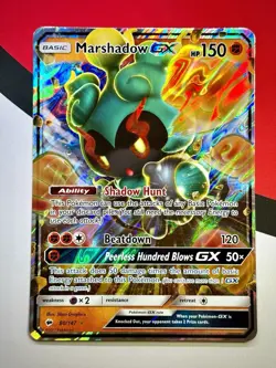 JUMBO Marshadow GX Full Art Oversized 80/147 Sun & Moon Promo 2017 Pokemon NM - Image 1