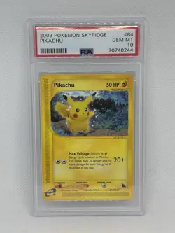 2003 POKEMON SKYRIDGE #84 PIKACHU PSA 10 - Image 2