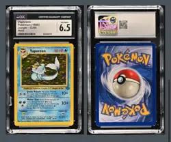 1999 Pokemon Jungle Vaporeon Holo CGC 6.5 - Image 1