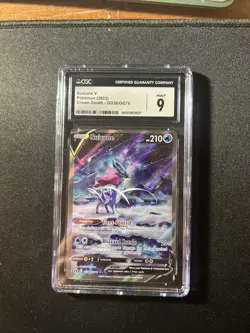 2023 Pokemon SWSH Crown Zenith Suicune V Galarian Gallery #GG38/GG70 CGC 9 - Image 1
