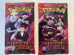 Destined Rivals, 4 Booster Pack Lot, Sealed Art Set, Pokemon TCG, + Persian #218 - Image 3