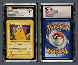 1999 Pokemon Base Set Shadowless Pikachu CGC 5 - Image 1