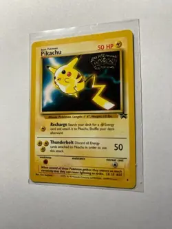 Pikachu Black Star Promo #4 1999 Kids WB The First Movie Pokemon Black Star - Image 1