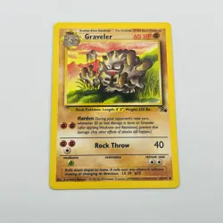 Pokemon TCG Graveler Fossil 37/62 Regular Unlimited Uncommon NM - Image 2