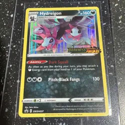 Pokemon Hydreigon SWSH037 Prerelease Holo Promo Card Darkness Ablaze RARE NM C55 - Image 1