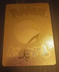 Pokemon Pikachu Mega Charizard Y Tag Cosplay Hp634 Gold Foil Fan Art Card #002 - Image 2
