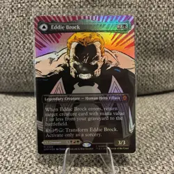 Magic MTG Venom Eddie Brock Borderless Foil 0233 Marvel Spider-Man - Image 3