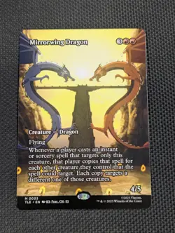 NM Borderless Mirrorwing Dragon, MTG, Avatar: The Last Airbender, Magic, 33 - Image 1