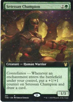 MTG: Theros Beyond Death: Extended Art Setessan Champion: LP Condition - Image 1