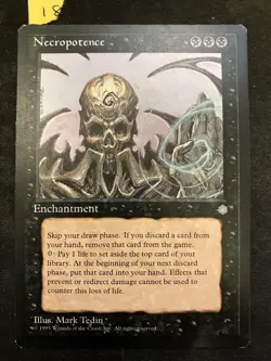 Magic The Gathering MTG Necropotence Ice Age, Excellent Condition - Image 1