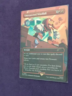 Unexpected Windfall - FOIL BORDERLESS #2092 - Sonic Secret Lair - NM MTG - Image 2