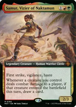 Samut, Vizier of Naktamun Extended Art M Regular #180 | The Aftermath MAT | MTG - Image 1