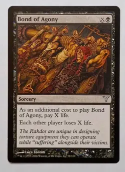 MTG - Bond of Agony - Dissension 38/180 - Regular Uncommon - Group Thug - Image 1