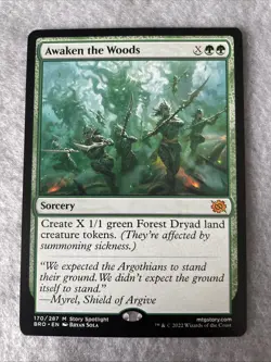 MTG - NM - Awaken the Woods - The Brothers' War (BRO) - #170 - Regular - Image 1