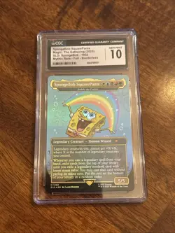 2025 MTG Secret Lair SpongeBob Foil Spongebob Squarepants #1932 CGC 10 Gem Mint - Image 1