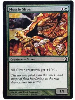 Muscle Sliver MP* FOIL Premium Deck: Slivers ENGLISH 9/41 mtg -UnltdCards - Image 1