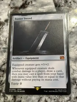 Buster Sword Regular 0255 Magic The Gathering Final Fantasy - Image 1