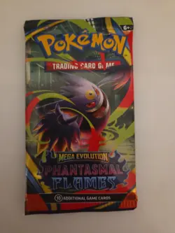Pokemon TCG Mega Evolution Phantasmal Flames Booster Pack Please Read - Image 1