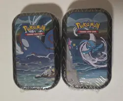 Pokemon TCG Shining Fates Mini Tin Lot of 2 Tins Kyogre Manaphy Brand New - Image 3