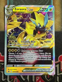 Pokemon Zeraora Vstar SWSH265 Black Star Promo Full Art Holo NM - Image 1