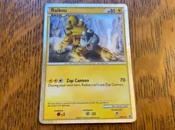 2010 POKEMON HG & SS RAIKOU-HOLO PROMO #HGSS19 VERY NICE NM - Image 2