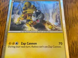 2010 POKEMON HG & SS RAIKOU-HOLO PROMO #HGSS19 VERY NICE NM - Image 4