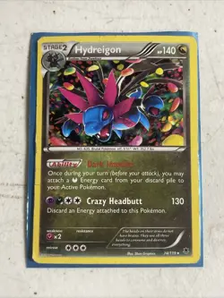 Pokemon TCG Hydreigon Cosmos Holo Rare Card 74/119 XY Phantom Forces - Image 1