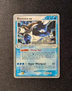 Pokemon FIRERED&LEAFGREEN - #104/112 Blastoise ex - Ultra Rare Holo - Damaged - Image 2