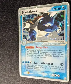 Pokemon FIRERED&LEAFGREEN - #104/112 Blastoise ex - Ultra Rare Holo - Damaged - Image 5