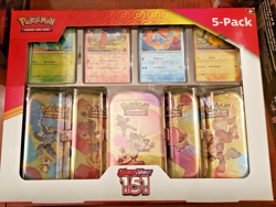 Pokemon Assorted Tin Bundle: Costco 151 & Shrouded Fable Mini Tins and Zacien Ex - Image 2