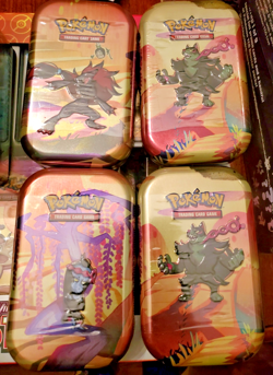Pokemon Assorted Tin Bundle: Costco 151 & Shrouded Fable Mini Tins and Zacien Ex - Image 3