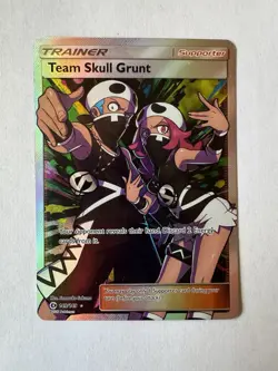 Pokemon TCG Team Skull Grunt 149/149 Sun & Moon Base 🔥 LP Full Art Pokemon Card - Image 1