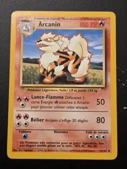 Arcanine 23/102 Base Set Pokemon Card LP - Image 1