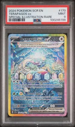 2024 Terapagos EX 170/142 Special Illustration Rare Pokemon PSA 9 - Image 1