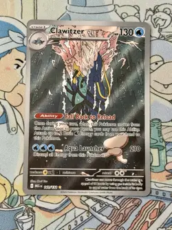 TCG Pokemon English IR Clawitzer 141/132 Me01: Mega Evolution Holo - Image 1