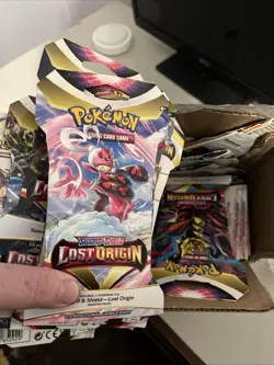 36X Pokemon Sealed Lost Origin Sleeved Booster Packs Booster Box QTY - Image 1
